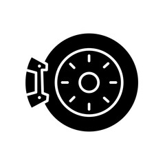 brake glyph icon