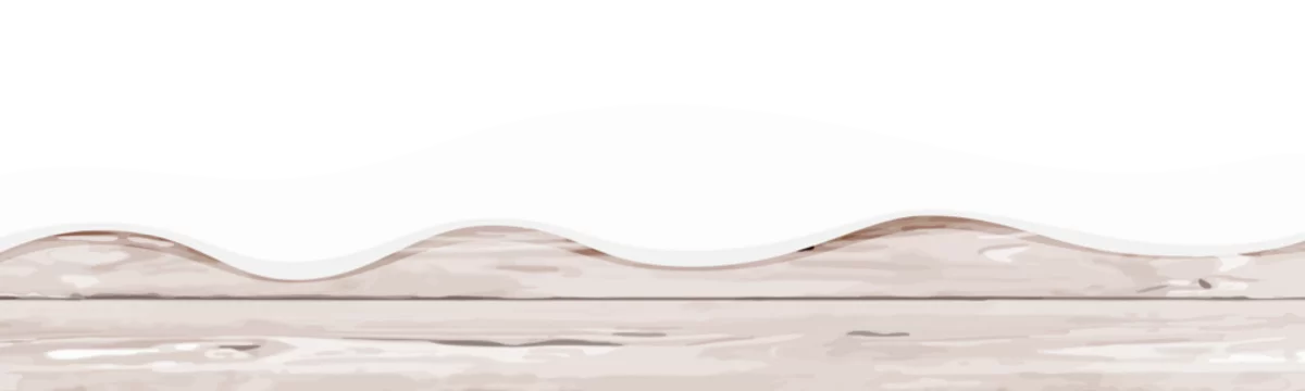 Isolated wooden frence with snow. For your design christmas card. Transparent background