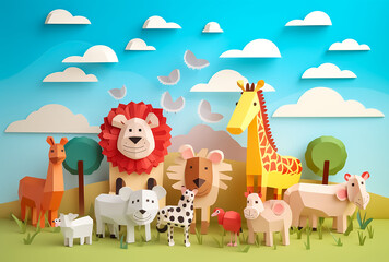 group of animalsbackground