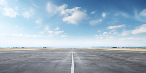 Fototapeta premium The runway stretches ahead