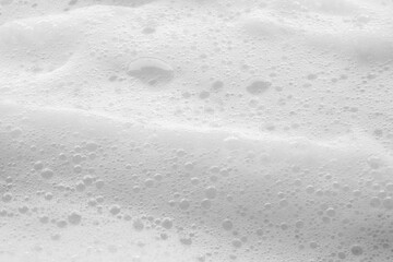 Abstract white soap foam bubbles texture background