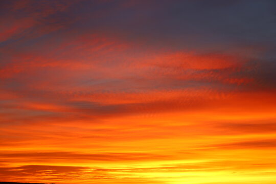 Abstract background -  Fiery red sunrise. 
