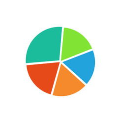 Circle icons for infographic. Colorful diagram 