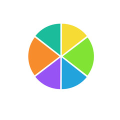 Circle icons for infographic. Colorful diagram 