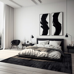 Bedroom Black and White