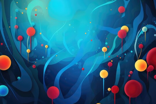 Abstract background with colorful bubbles. Abstract background for International Skeptics Day