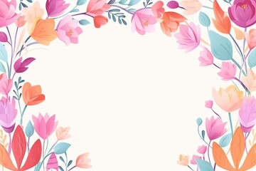 Fototapeta na wymiar Banner design for Women day with flowers on pastel background.