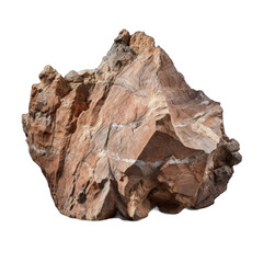 Rhyolite rock isolated on transparent background