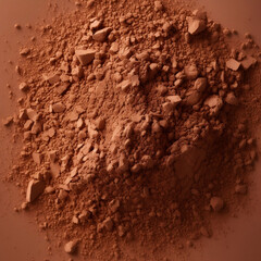 Brown solid color background top view place natural