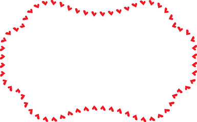 Red Heart frame Rectangle shape vintage frames retro badges vector love frames cute decoration background borders valentine wedding celebration romantic greeting card label frames banners