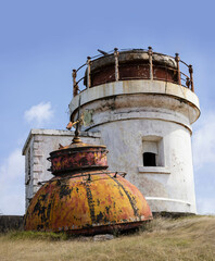 Derelict lighthouse in the caribbean