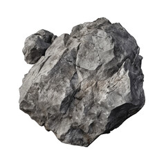 Andesite stone isolated on transparent background