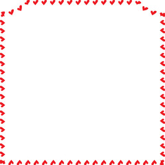 Red Heart frame Rectangle shape vintage frames retro badges vector love frames cute decoration background borders valentine wedding celebration romantic greeting card label frames banners