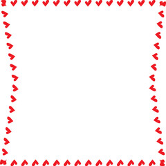 Obraz premium Red Heart frame Rectangle shape vintage frames retro badges vector love frames cute decoration background borders valentine wedding celebration romantic greeting card label frames banners