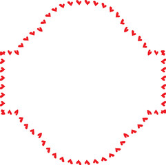 Red Heart frame Rectangle shape vintage frames retro badges vector love frames cute decoration background borders valentine wedding celebration romantic greeting card label frames banners