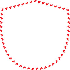 Red Heart frame Rectangle shape vintage frames retro badges vector love frames cute decoration background borders valentine wedding celebration romantic greeting card label frames banners