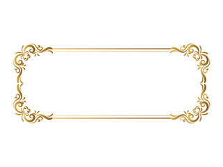 Vector vintage royal title border or text frame ornament elements, Luxury vintage Border wedding invitation card frame