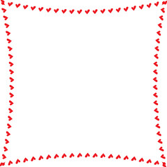 Obraz premium Red Heart frame Rectangle shape vintage frames retro badges vector love frames cute decoration background borders valentine wedding celebration romantic greeting card label frames banners