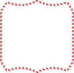 Red Heart frame Rectangle shape vintage frames retro badges vector love frames cute decoration background borders valentine wedding celebration romantic greeting card label frames banners