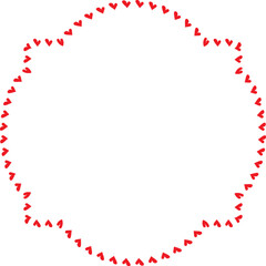 Red Heart frame Rectangle shape vintage frames retro badges vector love frames cute decoration background borders valentine wedding celebration romantic greeting card label frames banners