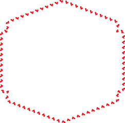 Red Heart frame Rectangle shape vintage frames retro badges vector love frames cute decoration background borders valentine wedding celebration romantic greeting card label frames banners