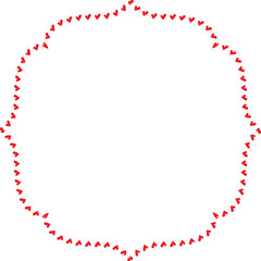 Red Heart frame Rectangle shape vintage frames retro badges vector love frames cute decoration background borders valentine wedding celebration romantic greeting card label frames banners