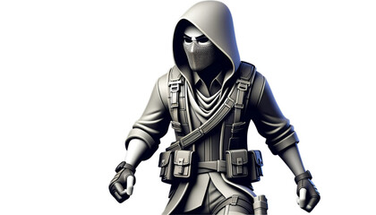 Stealthy Assassin: Lethal Killer in the Shadows - Silent, Dangerous, Deadly Ninja for Hire