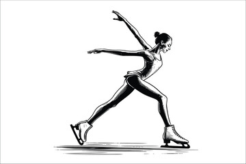 Dancing on Ice: A Graceful Figure Skater