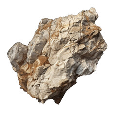 Rhyolite rock isolated on transparent background