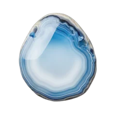 Poster Chalcedony stone isolated on transparent background © Olezhan
