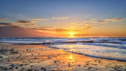 Foto op Plexiglas Sunset Sunrise beach sea © niemannfrank