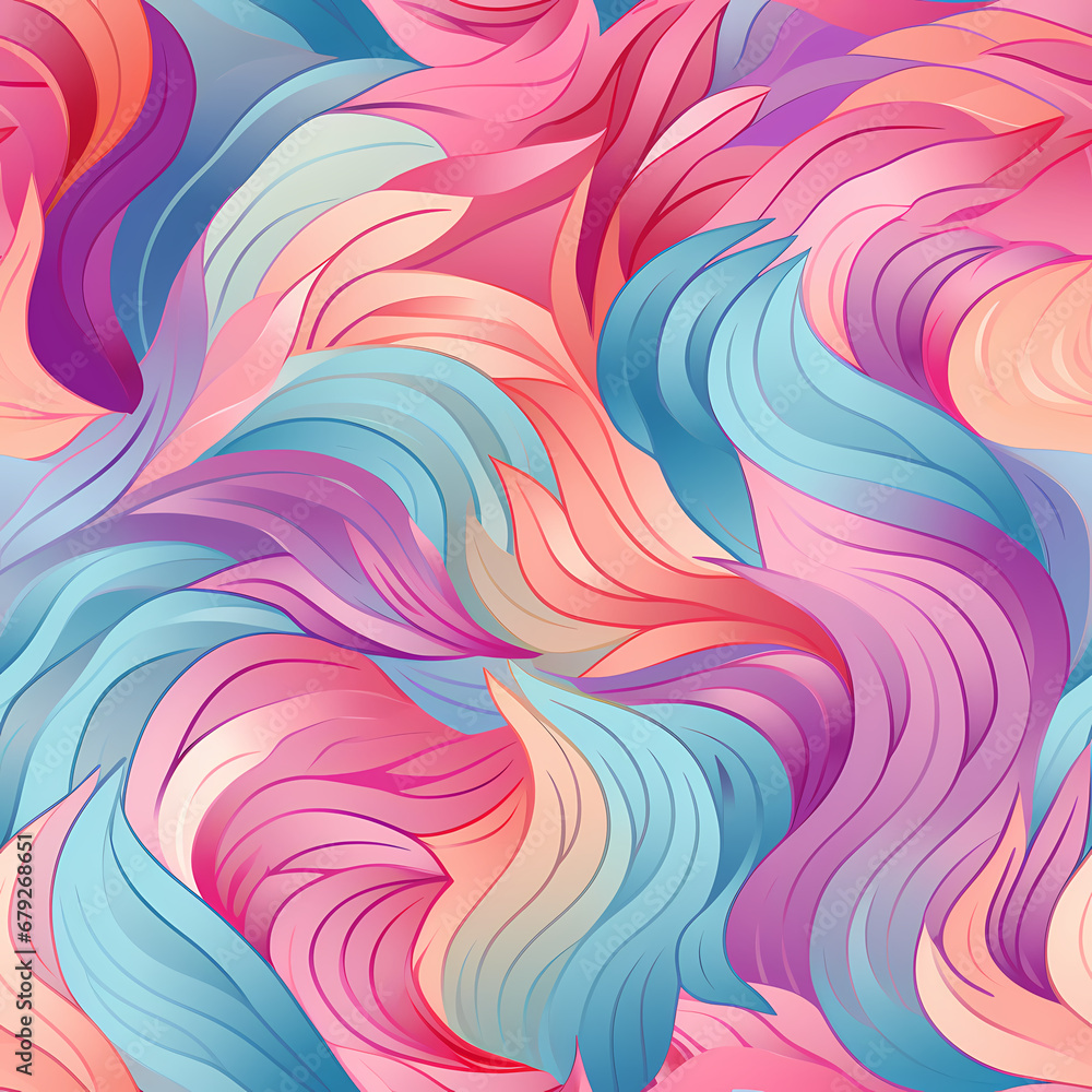 Poster seamless pattern of vibrant art pattern. wrapping paper pattern.
