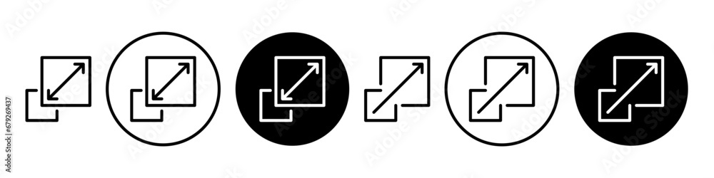 Wall mural scalability icon symbol simple design