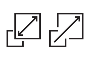 Scalability icon symbol simple design