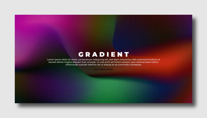 Modern trendy grainy gradient background, colorful abstract gradient.Soft gradient backdrop with place for text. Futuristic design for banner, poster, cover, flyer, presentation, landing page