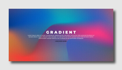 Obraz premium Modern trendy grainy gradient background, colorful abstract gradient.Soft gradient backdrop with place for text. Futuristic design for banner, poster, cover, flyer, presentation, landing page