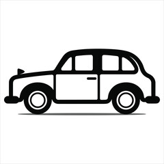 Flat design car  illustration