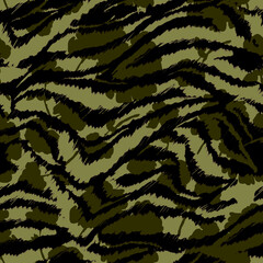 Camouflage pattern green and black