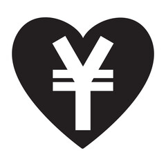 Fototapeta premium Yen icon