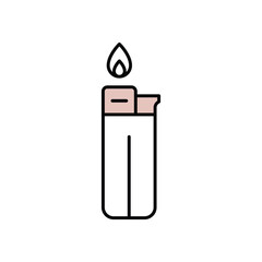 Lighter Icon Vector Design Template