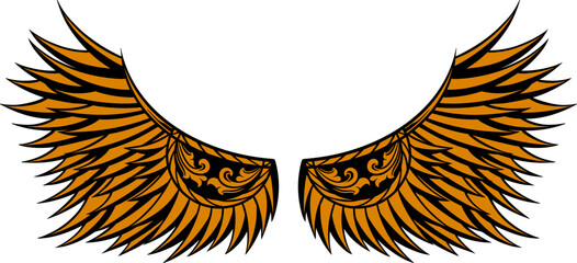 Obraz premium Eagle wings vector design