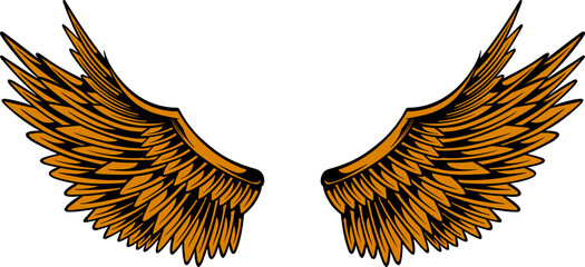 Eagle wings vector design