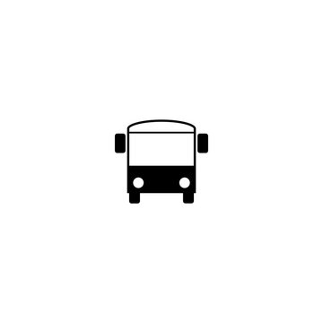 Bus icon simple sign isolated on white background