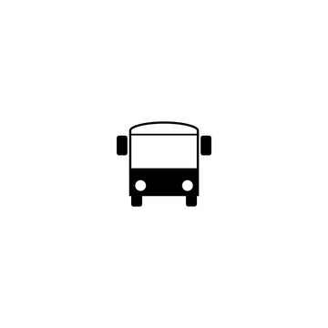 Bus icon simple sign isolated on white background
