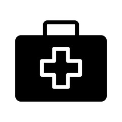 First Aid Kit Glyph Blue icon