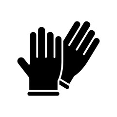 Rubber Gloves Glyph Icon