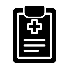 Obraz premium Medical Report Glyph Icon