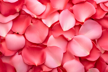 Fresh rose petals background, copy space