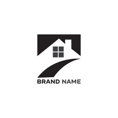 creative home smart logo detailing with clean background