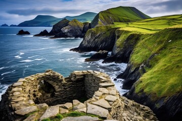 Scenic view of Dingle Peninsula, County Kerry, Ireland, Ring of Dingle Peninsula Kerry Ireland...